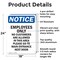 Signmission Employees Only No Customers Are OSHA Notice Sign, Aluminum, 18in W x 24in L, 2PK OS-2PACK-NS-A-1824-V-11997 - alternate 4